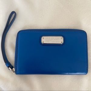 Marc by Marc Jacobs Blue Leather Zip Wallet